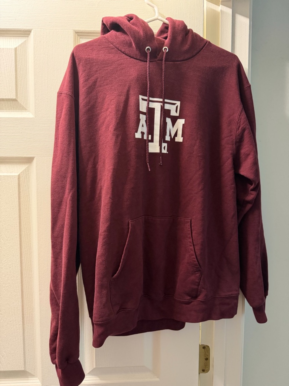 Maroon Hooded Sweatshirt - Men's